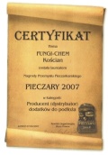 Certyfikat 2007